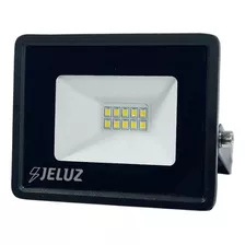 Proyector Reflector Multi Led 10w Intemperie Jeluz Color De La Carcasa Negro Color De La Luz Blanco Frío