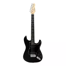 Guitarra Giannini Strato G-102 Black Brilhante Escudo Black