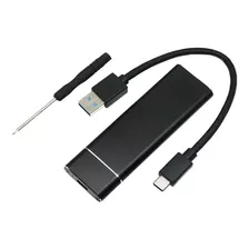 Carcasa Case De Aluminio Para Disco Duro M.2 Sata A Usb C