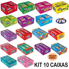 Kit 10 Cx Fini Tube, Dentadura, Morango Escolha Sabor Atacad