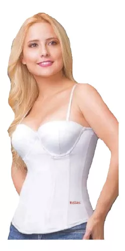 Tercera imagen para búsqueda de corset blanco