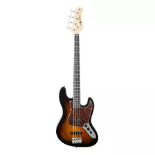 Bajo Eléctrico Jay Turser Jazz Bass Sunburst Con Funda