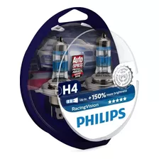 Lâmpadas Philips Racing Vision H4 + 150% Germany