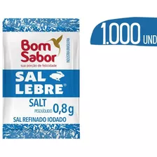 Sache De Sal Lebre Refinado Bom Sabor 0,8g - 1000 Saches