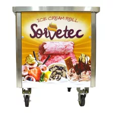 Máquina De Sorvete Na Chapa Ice Cream Roll 220v Sorvetec