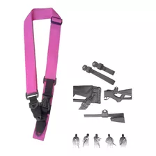 Porta Fusil Tactico 2 Y 3 Puntos Caceria Marcadora Rosa Pink