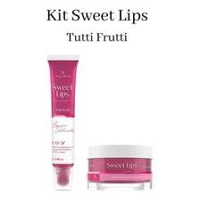 Kit Sweet Lips Tutti Fruti Esfoliante + Gloss Labial Tulipia