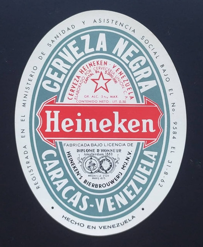 Heineken Venezuela. La Negra Etiqueta De Papel.