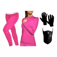 Kit Conjunto Termico Alpina + Guantes + Mascara