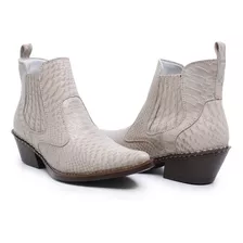 Bota Country Botina Masculina Anaconda Couro Legitimo Bovino