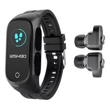 Fone De Ouvido Bluetooth Sem Fio Smart Bracelet Combo 2 Em 1