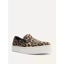 Tênis Slip On Animal Print Onça