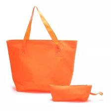 Bolsa Sacola De Praia Feminina De Silicone Com Necessaire