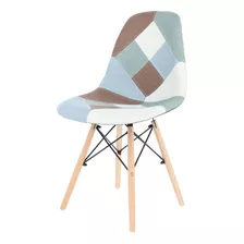 Silla De Comedor Eames Patchwork Neutral