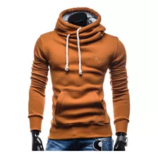 Sudadera Hoddie Moda Cuello Alto Cruzado Capucha Afelpada