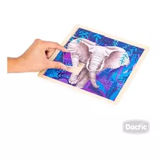 Puzzle Didactico Elefante Madera Dactic