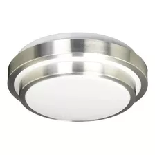 Plafón Decorativo Led Bianco 30 W Adir 4298 Color Plateado