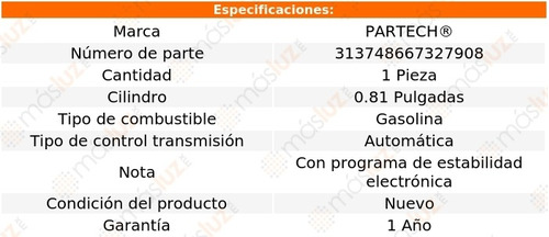 1- Bomba Frenos Toyota Rav4 2.4l 4 Cil Aut 2004/2005 Partech Foto 3