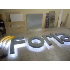 Letras Caixa, Fachadas, Placas, Letreiros, Pvc, Aço Galvaniz