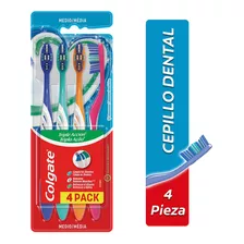 Pack De 4 Cepillos Dentales Colgate Triple Acción - Adulto