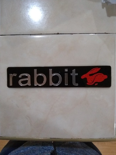 Emblema Rabbit Caribe Volkswagen Foto 2