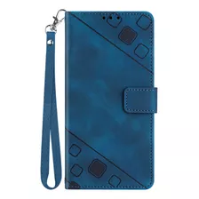 Funda Tipo Cartera Con Tapa En Relieve Para Huawei P30 Lite