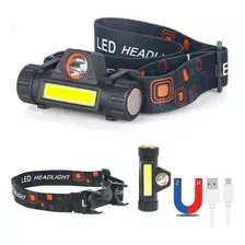 Lanterna De Cabeça 1 Led C/ Sinalizador High Power Head Lamp