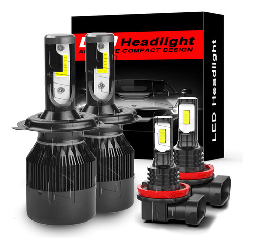 W Kit De Focos Led 9003 H4 De 28000lm Para Nissan Haz Alto W Nissan X-Trail