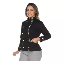 Kit 2 Dolmãs Chef Cozinha Feminino Algodão Bandeira