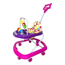 Caminador Para Bebe Llantas Silicona Grandes Marca Jumpy Color Violeta