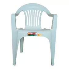 Kit 40 Cadeira Plástica Poltrona Branca Carga Máxima 182kg