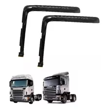 Par De Calha Acrilica De Chuva Scania 114 124 Highline Fume 