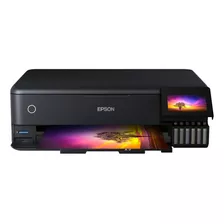 Impresora A Color Multifunción Epson Ecotank L8180 Con Wifi Negra 100v