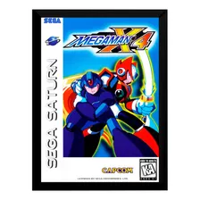 Quadro Decorativo Capa A3 33x45 Mega Man X4 Sega Saturn