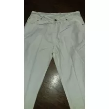 Pantalón Jean Mango Blanco Retro Vintage 