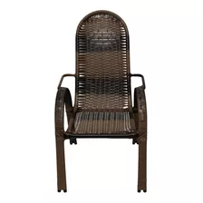 Cadeira Poltrona Área Varanda Junco Fibra Sintética Naja Top Cor Argila
