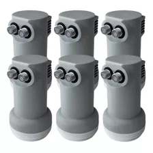 6 Unidades Lnb Duplo Universal Ku Digital Hd 4k 