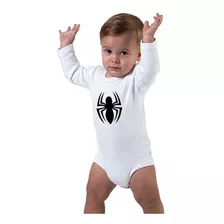 Body Bebe Hombre Araña Manga Larga