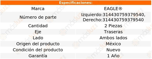 Kit 2 Bases Para Amortiguador Tra Scion Xd 1.8l 4 Cil 08/14 Foto 2