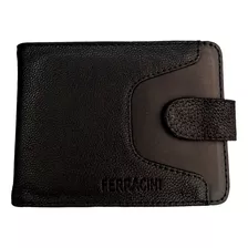 Carteira De Couro Masculina Ferracini Confort - Black