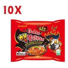 Combo 10x Lamen Super Picante Buldak Hot Chicken 2x Spicy