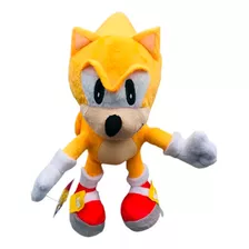 Pelúcia Turma Sonic Super Sonic (35 Cm) 