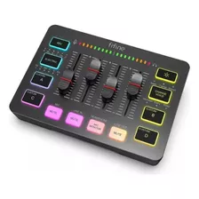 Audio Mixer De Áudio 4 Canais Rgb Fifine Gaming Ampligame 