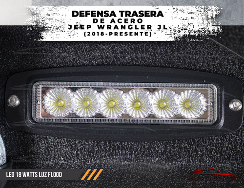 Defensa Bumper Trasera Acero Led Jeep Jl 2021 2022 2023 2024 Foto 6