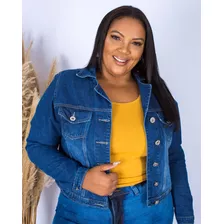 Jaqueta Feminina Jeans Plus Size