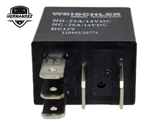 Relevador Universal Mini 12v 20/25a 5 Terminales Ry612 Foto 3