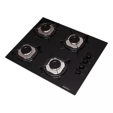 Cooktop Nardelli 4b Flange Inox Mesa De Vidro Preto Bivolt