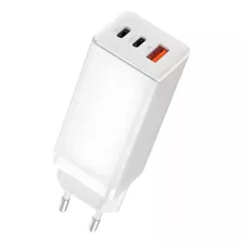 Carregador Rápido Gan 65w Quick Charger 3 Portas Super Turbo