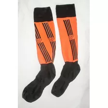 Medias Largas Futbol Hockey Rugby Combinadas Naranja Negro