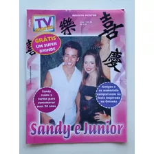 Revista Pôster Tv Mania Nº 64 - Sandy E Júnior - 2002
